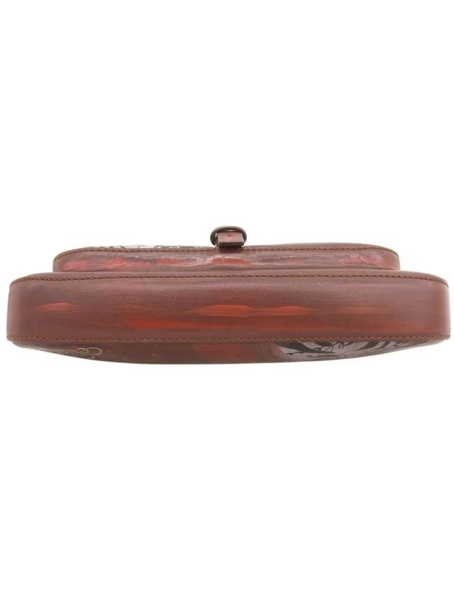 Celine Hand-painted shoulder bag Brown/Multicolor from VINTAGE QOO TOKYO, photo 8 of 10