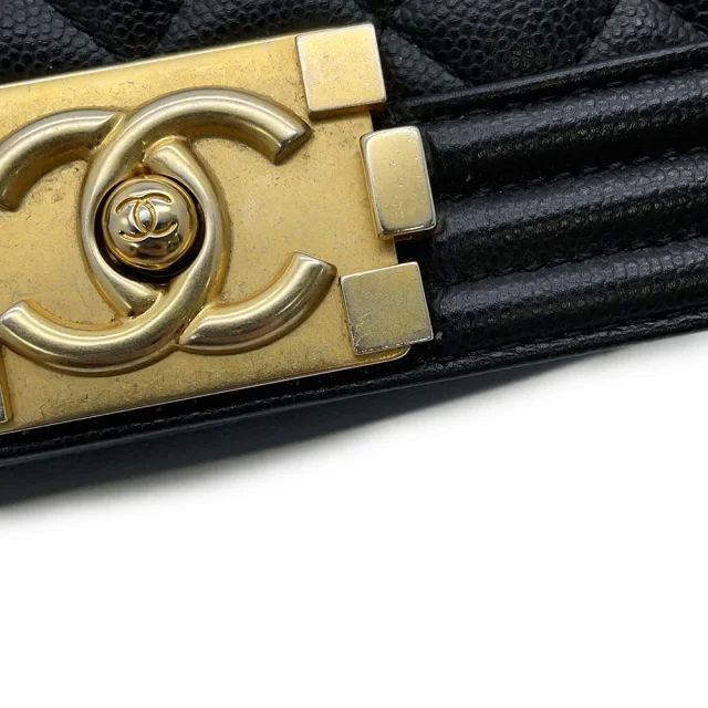 Boy Chanel ChainShoulder Bag BlackA67085 Caviar Leather Size Small in Caviar leather from GALLERY RARE, photo 11 of 14