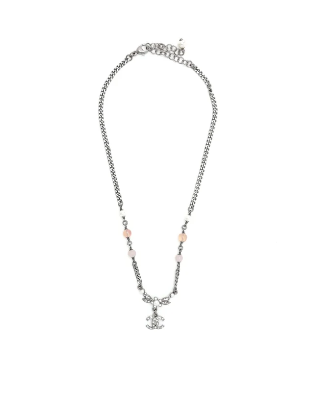 Chanel Coco Mark Rhinestone Necklace from A Retro Tale, photo 3 of 5