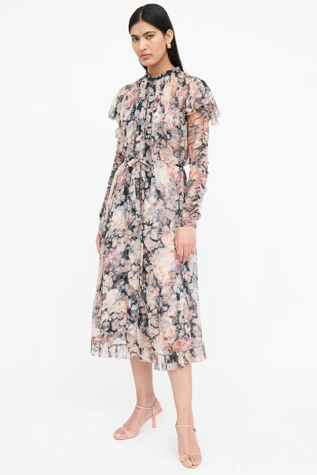Zimmermann Floral Sheer Layered Dress from VSP Consignment, photo 2 of 2