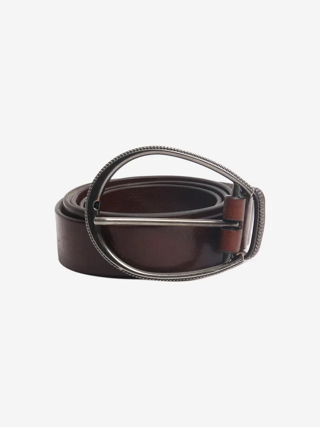 Brunello Cucinelli Brown leather thin belt in Brown Leather from Sign of the Times