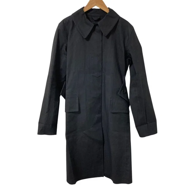 Louis Vuitton Mackintosh Lining Monogram Rubberized Soutien Collar Coat 38 Black in Black from The Reluxe