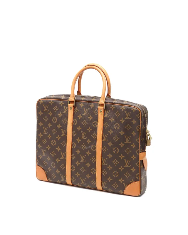Louis Vuitton Monogram Porte Document Voyage Business Bag in Coated canvas from A Retro Tale, photo 3 of 9