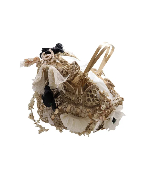 Chanel Cocomark Basket Bag Beige Metal Mesh in Beige from Luxury Promise