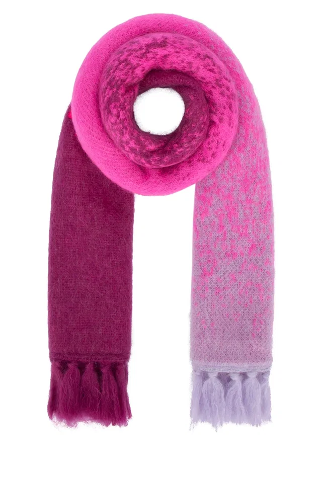 Fendi Ombré Cotton Scarf — Pink Scarfs in Pink Woven leather from HEWI