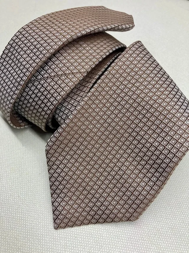 Patek Philippe Silk Tie – Brown Geometric Pattern in multicolor Silk from Grailed