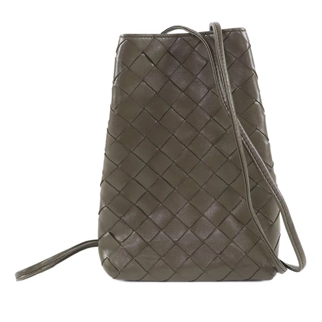 Brown Bottega Veneta Nappa Intrecciato Crossbody in Brown Nappa leather from Designer Revival