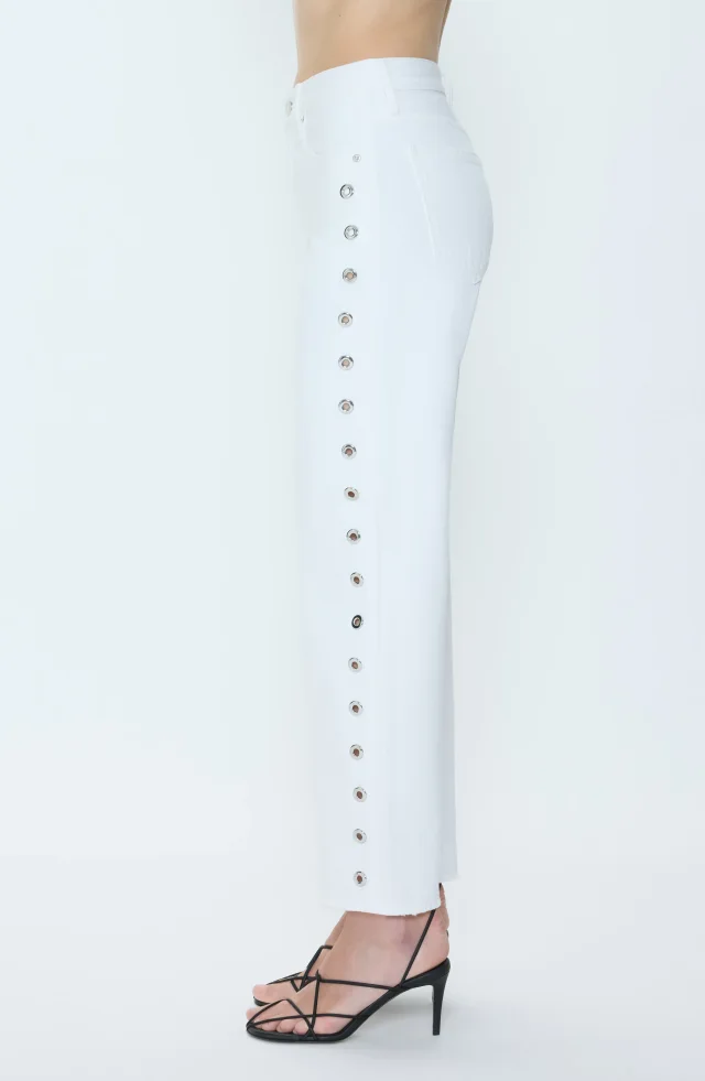 Pistola Lexi Mid Rise Bowed Straight Leg Jeans, photo 3 of 4 from Nordstrom Rack