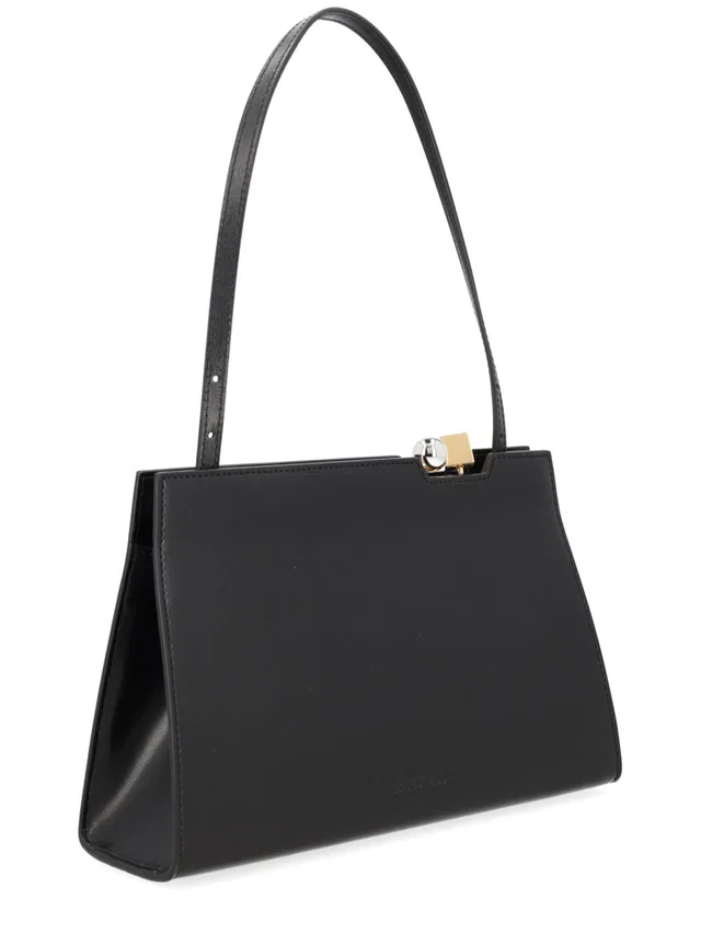 Jacquemus Le Salon Top Handle Bag — Black Leather in Black Leather from HEWI