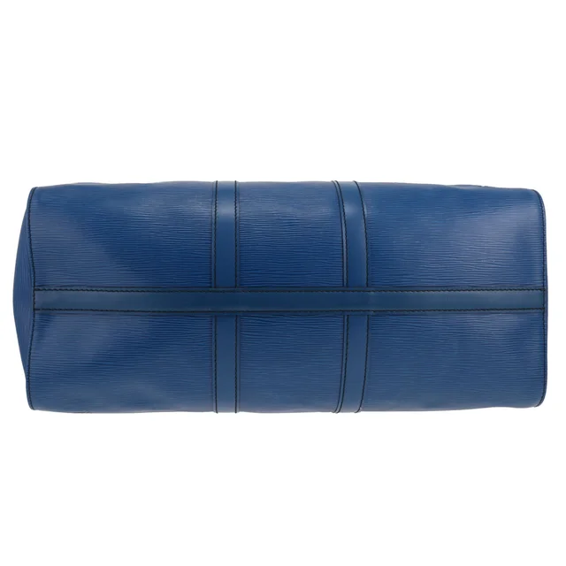 Louis Vuitton Keepall 45 travel bag in blue Épi leather in Blue Leather from Collector Square, photo 3 of 3