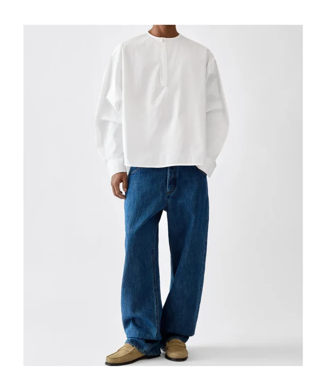 Jacquemus La Vareuse Losange Popover Shirt, photo 4 of 5 from SENSER