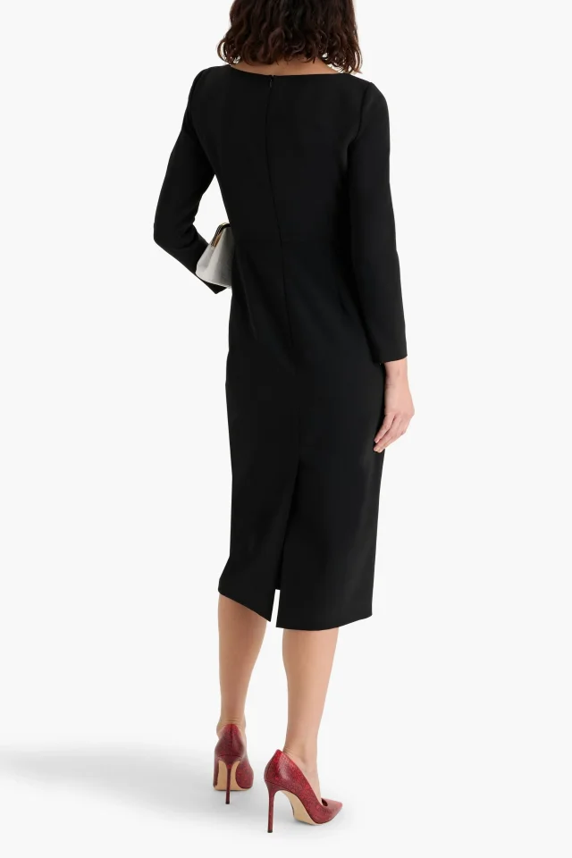 Carolina Herrera Crepe Midi Dress, photo 3 of 4 from THE OUTNET