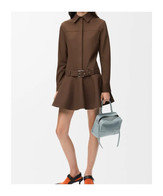Loewe Long Sleeve Drop Waist Dress, photo 3 of 4 from SENSER