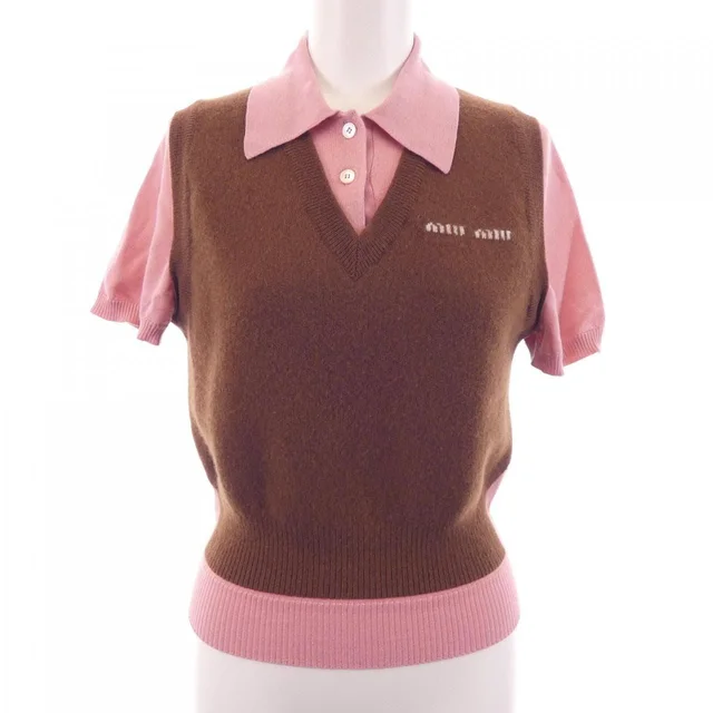 Miu Miu Polo Sweater Knit in Cashmere from The Reluxe