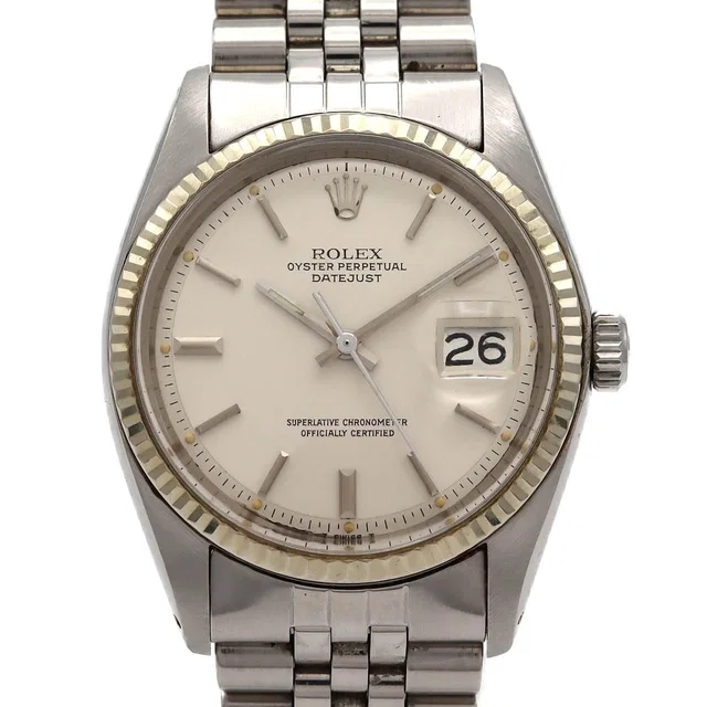 Rolex Datejust Stainless Steel White Gold Automatic in White from The Reluxe