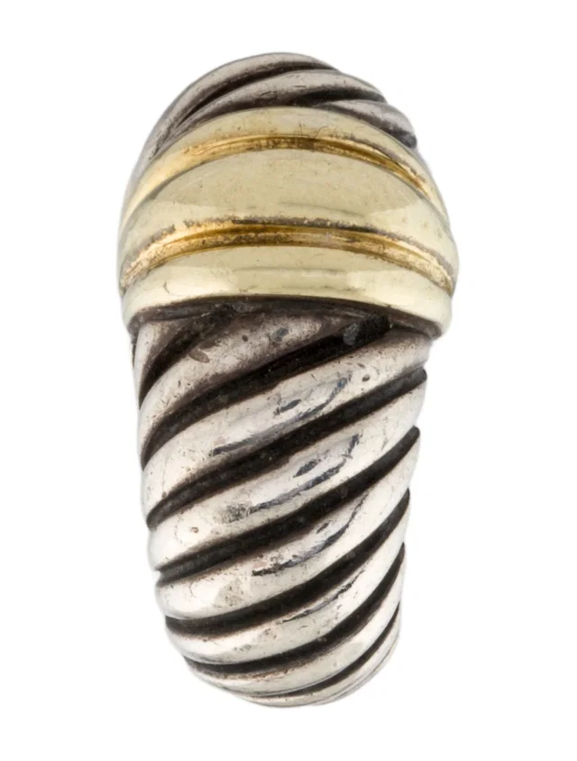 David Yurman Two-Tone Shrimp Single Earclip in multicolor from The RealReal