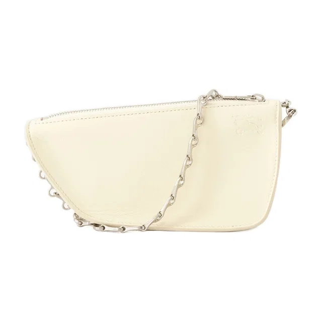 Burberry Shield Wallet — Beige Lambskin in Beige Lambskin from HEWI