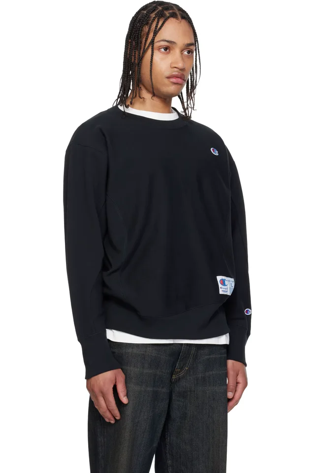 UNDERCOVER Black Champion Edition UC1F4801 Sweatshirt, photo 2 of 4 from SSENSE