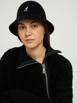 Kangol Bucket hat with logo detail in 67% Wool, 33% Modacrylic, photo 4 of 6 from LUISAVIAROMA