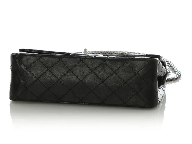 Chanel Quilted Distressed Calfskin Reissue 225 in Black Calfskin from Ann's Fabulous Finds, photo 7 of 10