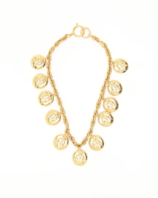 Chanel Vintage Mademoiselle Necklace in Silk from A Retro Tale, photo 2 of 4
