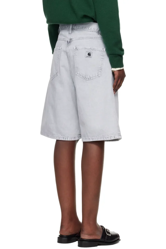 Carhartt Work In Progress Gray Brandon Denim Shorts, photo 3 of 4 from SSENSE