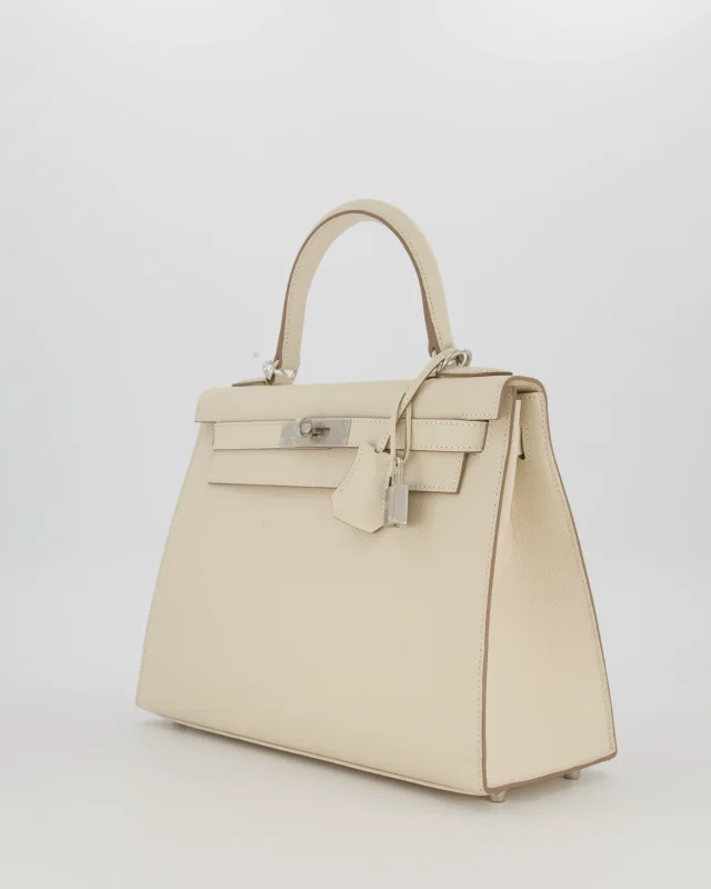 HOT* Hermès Kelly 28 Sellier Bag in White Epsom leather from Sellier, photo 10 of 20