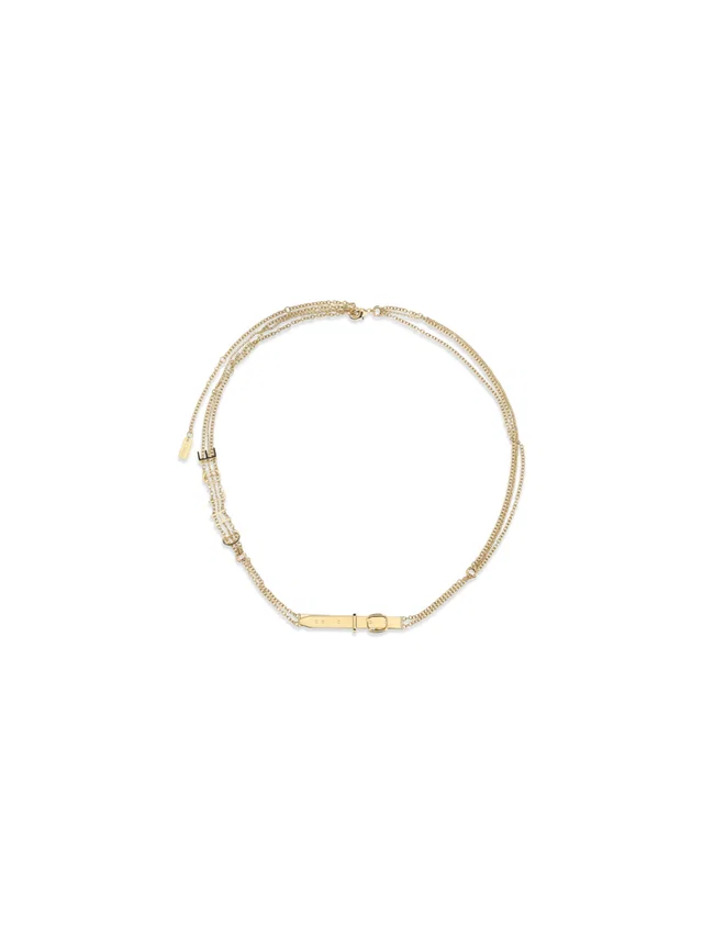 Chloé Brass Belt Jewel With Hook Closure Bracelet — Gold Bracelets in Gold from HEWI