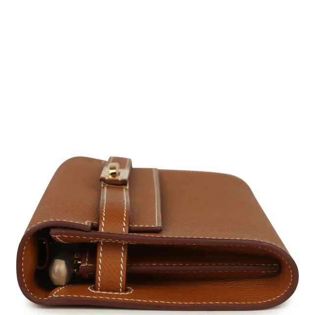 Hermès Kelly Wallet To Go Gold Epsom Gold Hardware in Gold Epsom from Madison Avenue Couture, photo 1 of 1