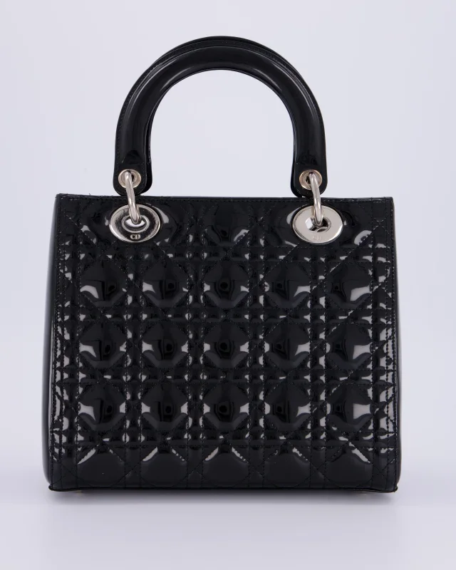 Black Patent Medium Lady Dior Bag in Black Patent leather from Sellier, photo 6 of 18