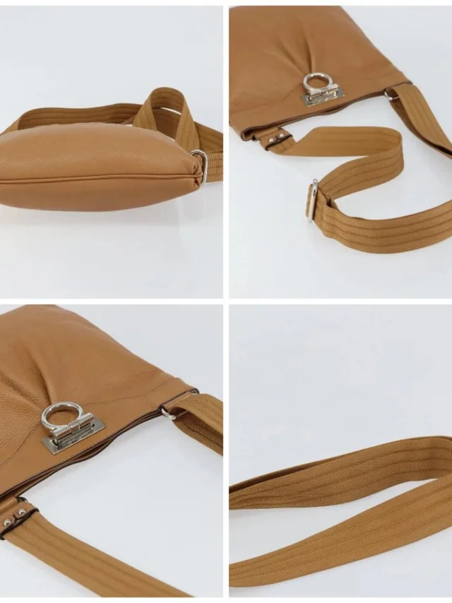 Ferragamo Gancini Shoulder Bag Leather Brown Silver in brown|red Leather from Poshmark, photo 16 of 16