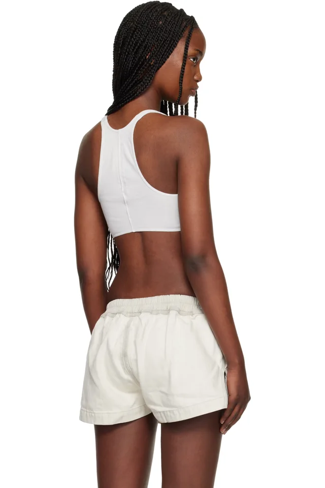Rick Owens DRKSHDW White Temple Unhorny Top, photo 3 of 4 from SSENSE