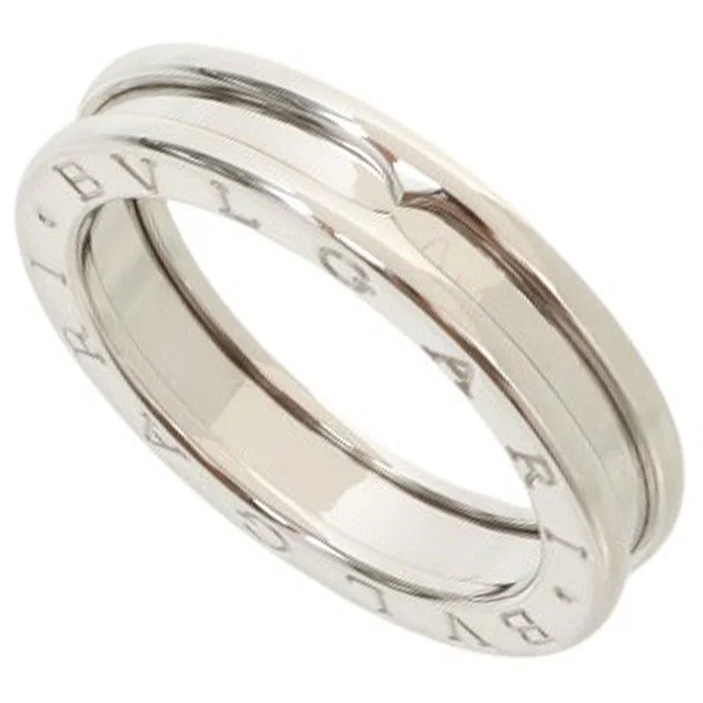 Bvlgari 18K B.zero1 Ring #56 White Gold in White from VINTAGE QOO TOKYO