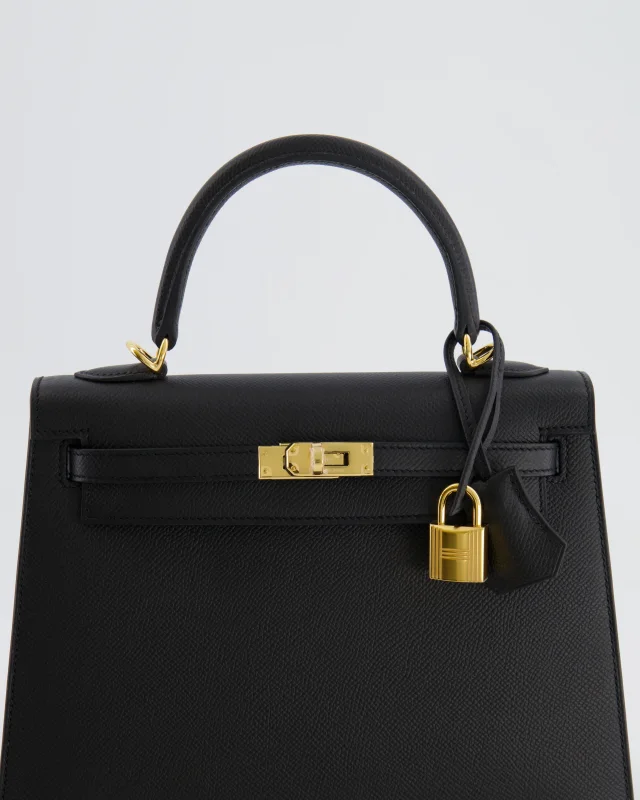 Hermès Kelly 25 Sellier Bag in Black Epsom leather from Sellier, photo 15 of 24