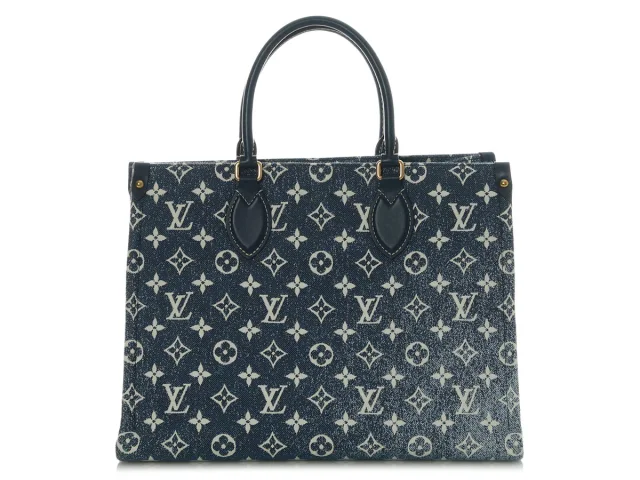 Louis Vuitton Monogram Denim Onthego MM in Blue Denim from Ann's Fabulous Finds, photo 5 of 10