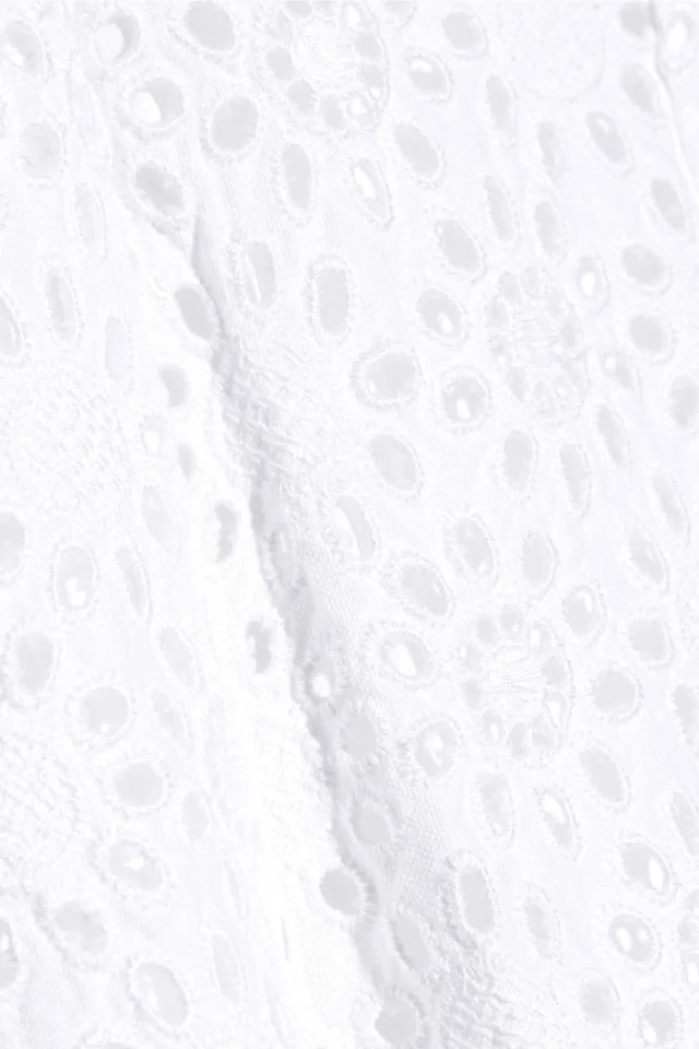M.i.h Jeans Broderie Anglaise Cotton Playsuit in White, photo 5 of 5 from THE OUTNET