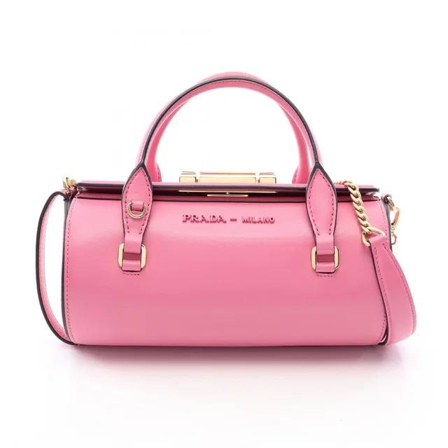 Prada Civil 2-Way Pink Leather Shoulder Bag in Pink Leather from The Reluxe