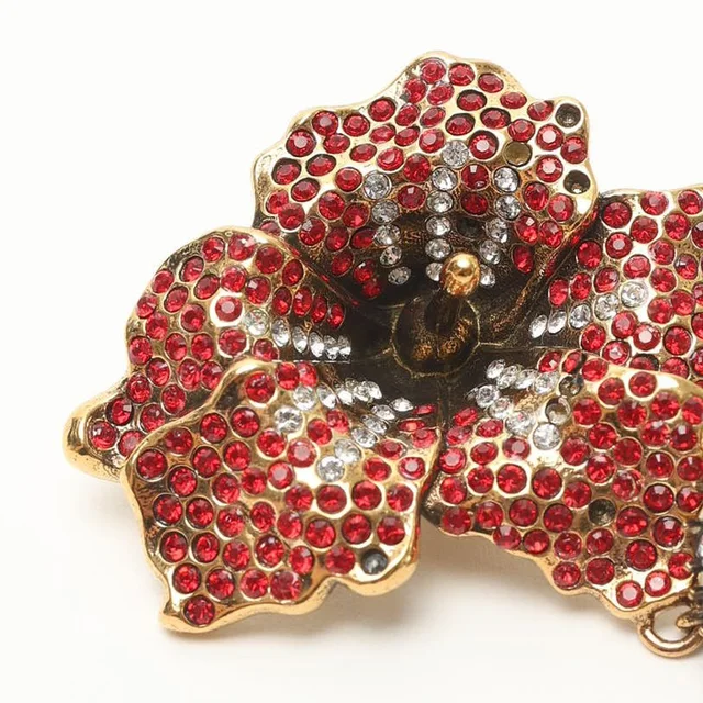 Prada Flower Rhinestone Earrings from A Retro Tale, photo 4 of 6