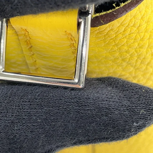Hermès Picotin Lock Jaune Ambre Taurillon Clemence Size PM in Yellow Clemence leather from GALLERY RARE, photo 11 of 15