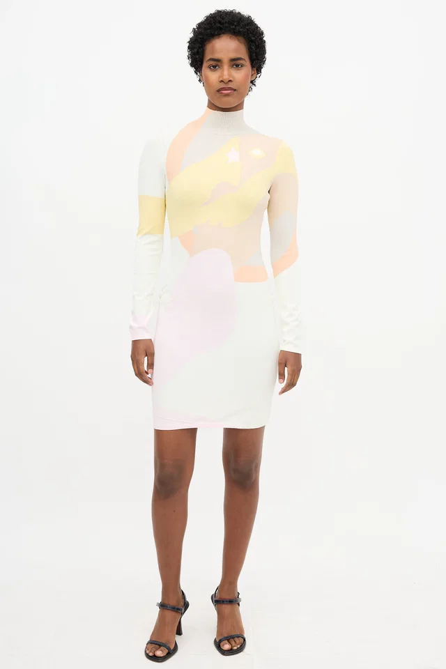 Fendi Intarsia Turtleneck Dress from VSP Consignment