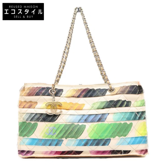 Chanel Paint Colorama Multicolor Canvas Chain Mini Tote Bag in Multicolor Canvas from The Reluxe