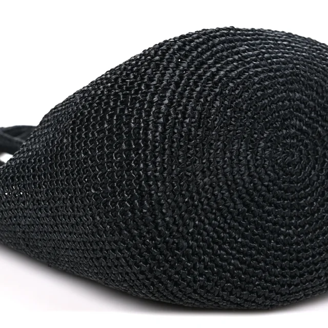 The Row Genevieve Tote Bag Black in Black Raffia from FASHIONPHILE, photo 8 of 9