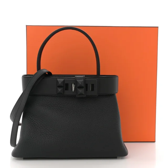 Hermès Togo Swift Medor Bag Black in Black Togo leather from FASHIONPHILE, photo 10 of 10