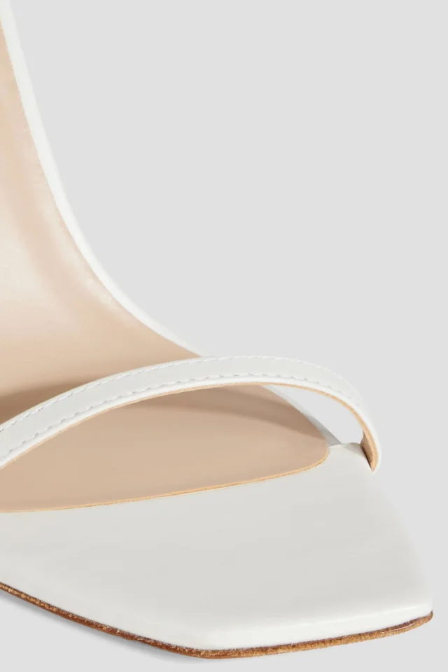 Stuart Weitzman Leather sandals in White, photo 5 of 5 from THE OUTNET