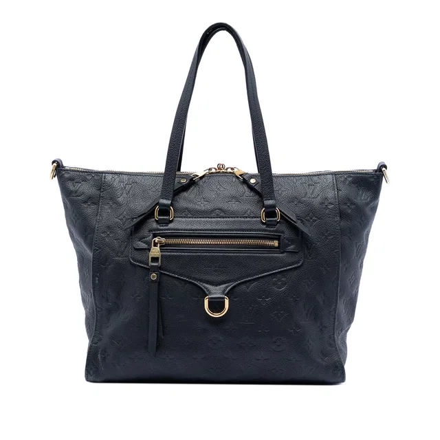 Blue Louis Vuitton Monogram Empreinte Lumineuse PM Satchel in Blue Leather from Designer Revival
