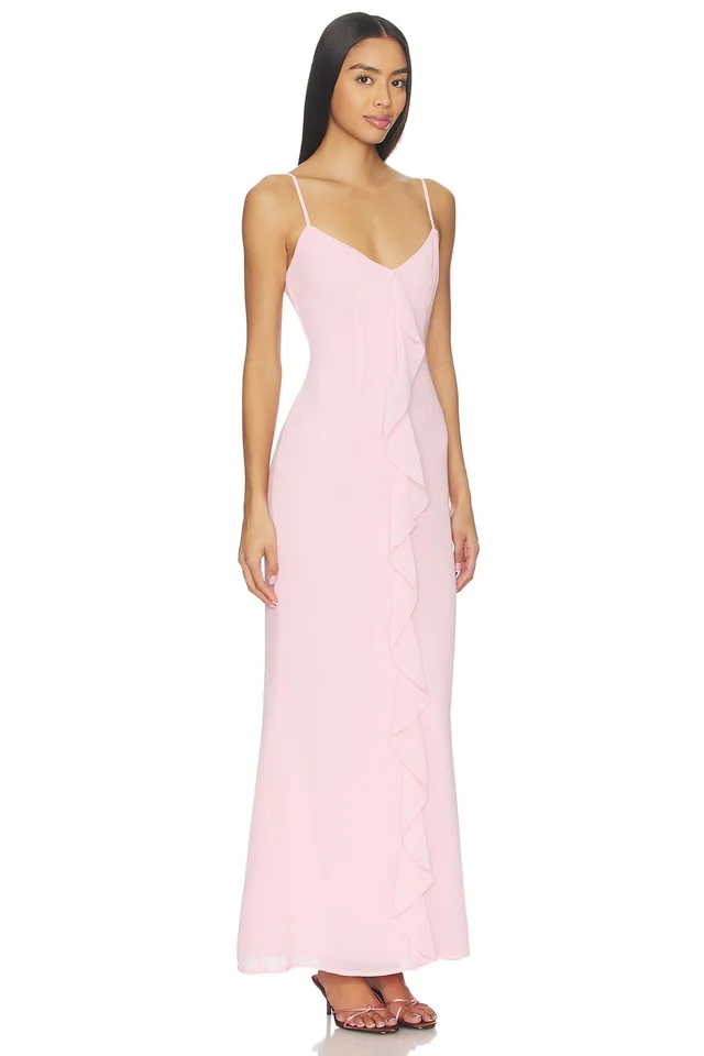 MORE TO COME Vienna Maxi Dress in Pink, photo 2 of 3 from REVOLVE (Canada)