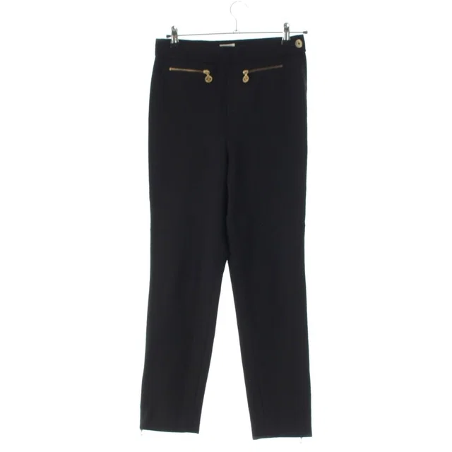 Chanel Vintage Wool CC Logo Pants Black 40 in Black Wool from The Reluxe