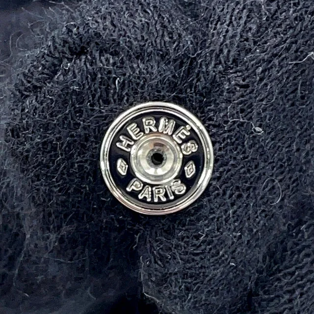 Hermès Pop Ash Earrings Size Mini Black Metal Lacquer in Black from GALLERY RARE, photo 8 of 9