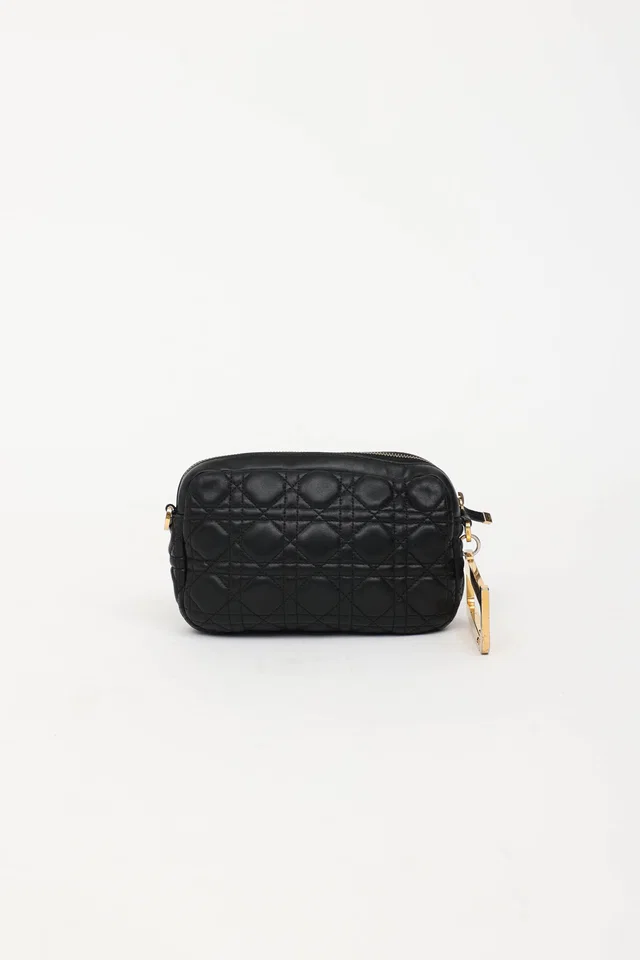 Dior Leather Diorquake Clutch in Leather from VSP Consignment
