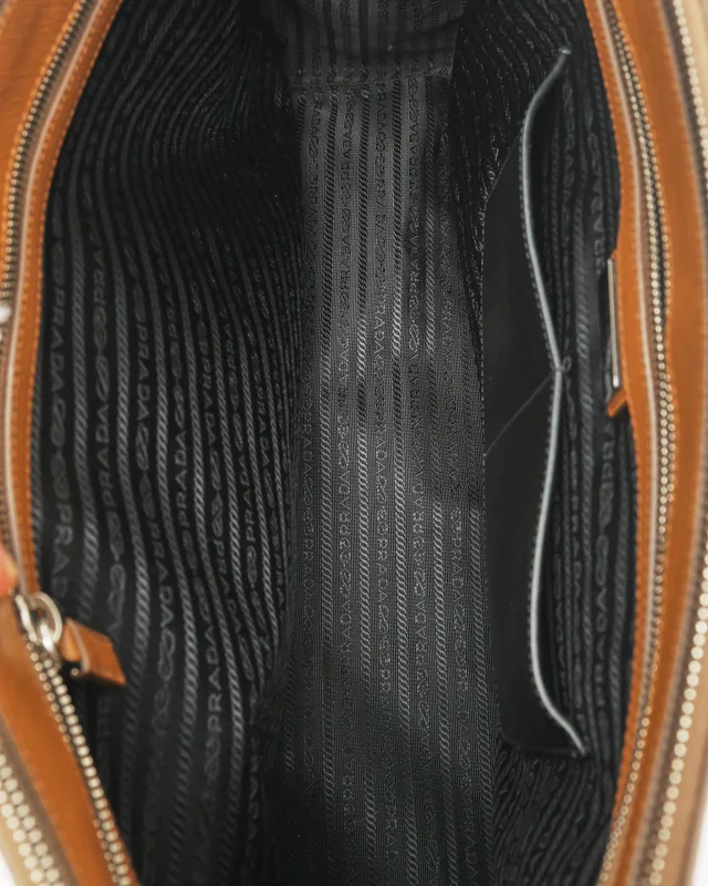 Prada Galleria Saffiano 2 Zip Travel Bag in Saffiano leather from A Retro Tale, photo 7 of 8